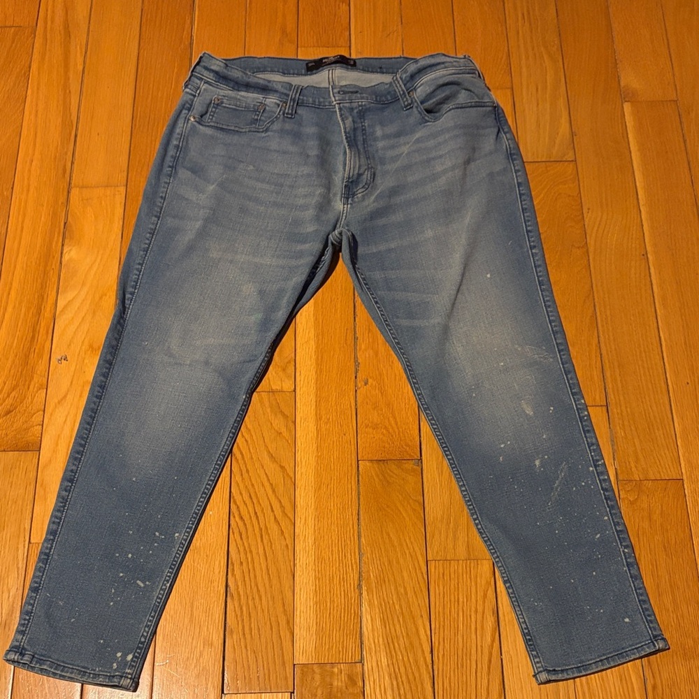 Hollister Men's Slim Taper Fit Blue Jeans 38x30